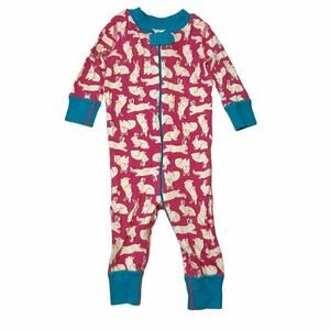 Hanna Andersson 100% Organic Cotton Pink Easter Bunny Pajamas 60